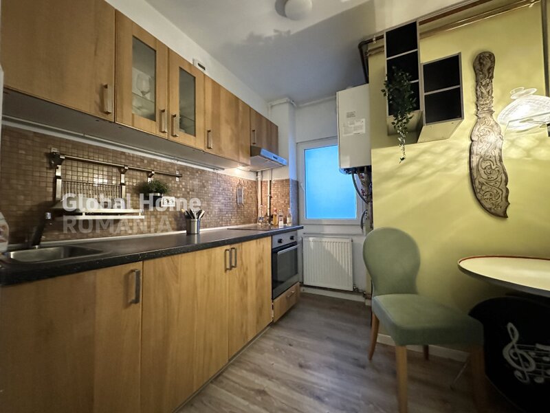 Unirii, Natiunile Unite apartament 2 camere bloc turn, centrala proprie